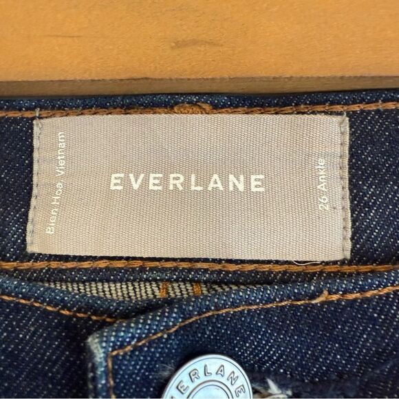 Everlane High Rise Ankle Dark Wash Jeans Size 26 - Picture 5 of 6